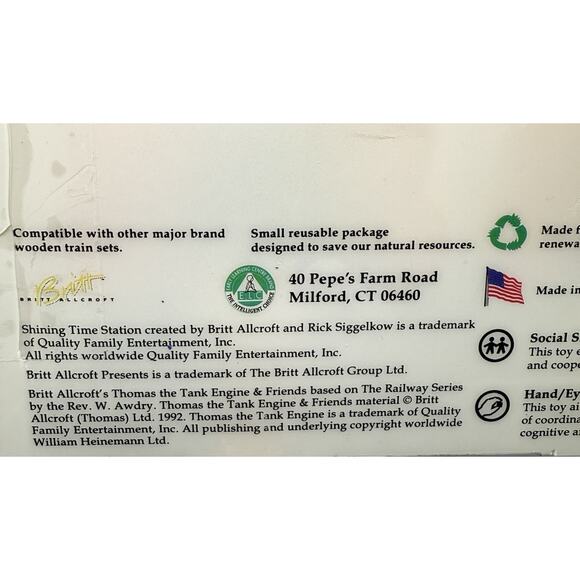 Thomas The Tank Seasonal Tree Set #1 Shining Time Wood Vintage 1992 NOS USA - Picture 3 of 7